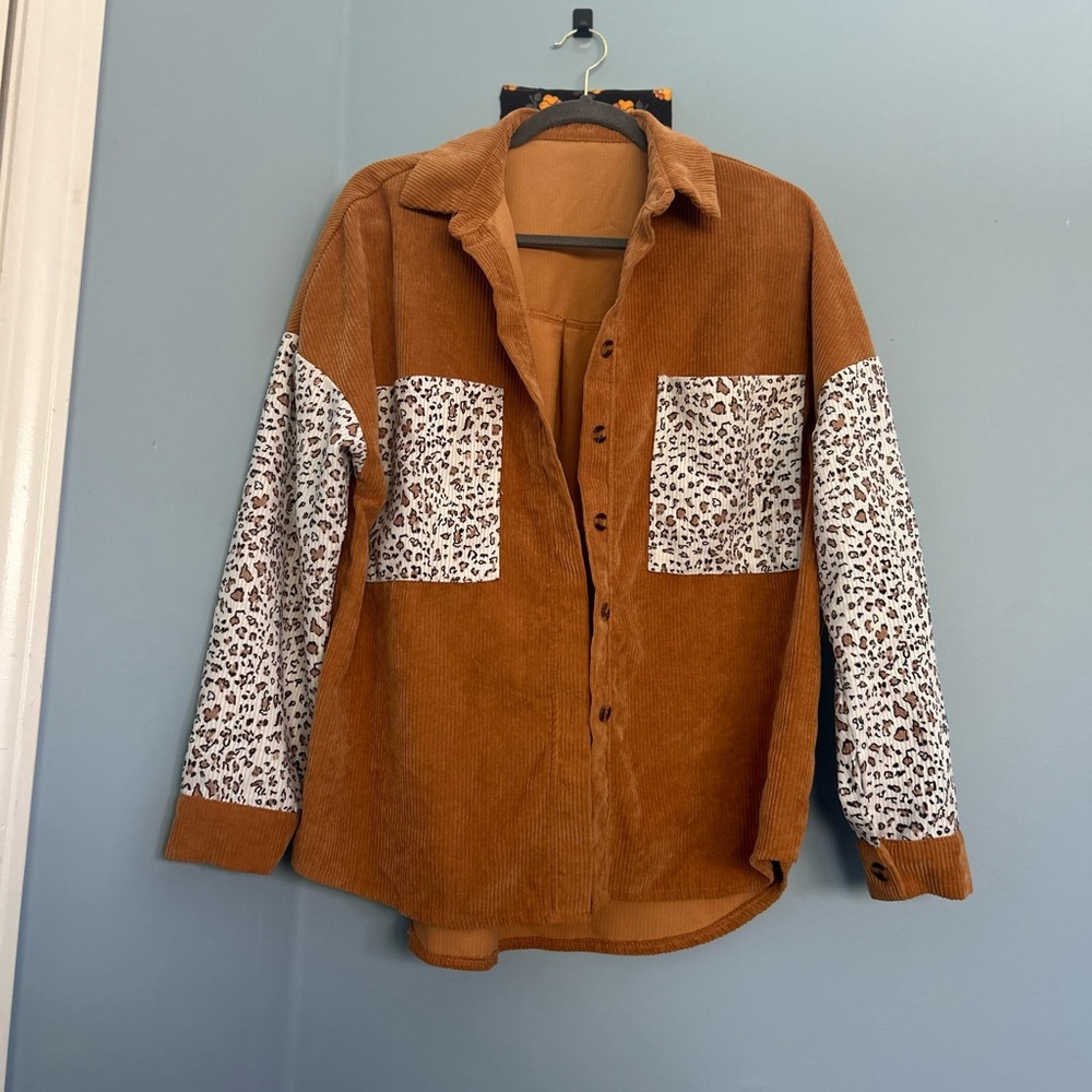 Cheetah Button up